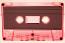 C-16 Pink Tint with black liners China Type I Audio cassette C-16 Pink Tint with black liners China Type I Audio cassette