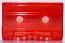 C-35 Red Tint Shell Type I Audio cassette