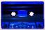 C-07 Blue Tint with black liner no screws China Type I Audio cassette C-07 Blue Tint with black liner no screws China Type I Audio cassette