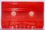 C-58 Transparent Red shell China Type I Audio cassette
