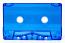 C-22 Blue Transparent Sonic Fox/RTM Type I Audio cassette C-22 Blue Transparent Sonic Fox/RTM Type I Audio cassette