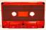 C-34 Red Tint with Screws RTM/Fox Type I Audio cassette