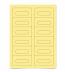 Pastel Yellow Cassette Labels - 12 Up, Square Bottom Corners Pastel Yellow Cassette Labels - 12 Up, Square Bottom Corners