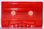 C-42 Red Transparent Sonic RTM Tape Audio Cassettes C-42 Red Transparent Sonic RTM Tape Audio Cassettes