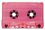 C-24 Fluorescent Pink Trans Sonic Audio Cassettes