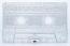 c-25-silver blue glitter-sonic-china-tape-audio-cassettes