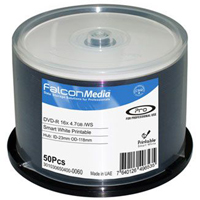 Falcon DVD-R 16X Smart White Universal Hub Printable