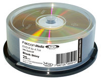 Falcon Gold Archival DVD-R Hard Coat 8X Shiny 24K EP 4.7GB 25pk