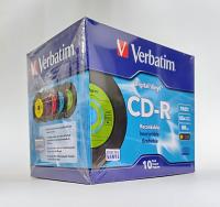 Verbatim CD-R 80min 52X with Digital Vinyl Surface - 10pk Standard Cases