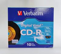Verbatim CD-R 80min 52X with Digital Vinyl Surface - 10pk Slim Case