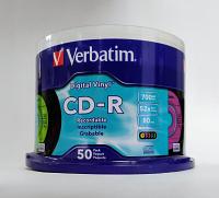 Verbatim CD-R 94587 80min 52X with Digital Vinyl Surface 50pk