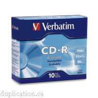 Verbatim CD-R 700MB 80 Minute 52x Recordable Disc 10PK Verbatim CD-R 700MB 80 Minute 52x Recordable Disc 10PK