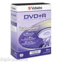 Verbatim 95104 Super Quality VideoGard DVD+R 4.7GB in Videotrim Cases 10PK Verbatim 95104 Super Quality VideoGard DVD+R 4.7GB in Videotrim Cases 10PK