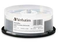 Verbatim DVD+R Dual Layer 8.5GB, Inkjet prinatble surface, 20-pack Verbatim DVD+R Dual Layer 8.5GB, Inkjet prinatble surface, 20-pack