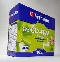 Verbatim 12X Cd-Rw Media 700Mb 10PK Slim Case Verbatim 12X Cd-Rw Media 700Mb 10PK Slim Case