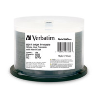 Verbatim DataLifePlus 16X Blank BD-R Inkjet Printable, 50-pack Verbatim DataLifePlus 16X Blank BD-R Inkjet Printable, 50-pack