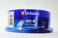 Verbatim 97344 BD-R LTH Type 25GB 6x with Branded Surface 20PK Verbatim 97344 BD-R LTH Type 25GB 6x with Branded Surface 20PK