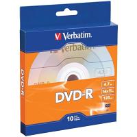 Verbatim 97957 DVD-R 4.7GB 120 Minutes 16x 10PK Verbatim 97957 DVD-R 4.7GB 120 Minutes 16x 10PK