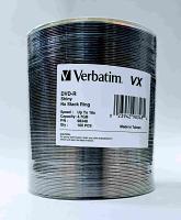 Verbatim 98348 Shiny Silver No Stack Ring DVD-R 16x 100PK﻿