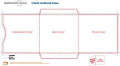 3 Panel Chipboard Jacket, flat not glued