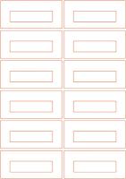 Printed SQUARE HUB Audio Cassette Labels, Full Bleed, 12 Up Printed SQUARE HUB Audio Cassette Labels, Full Bleed, 12 Up