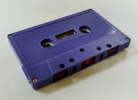 C-40 Classic Purple with red leader Shell China Type I Audio cassette C-40 Classic Purple with red leader Shell China Type I Audio cassette