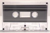 C-10 Clear Cassette w/ Grey line Hifi Ferro Type 1 Audio Cassette   