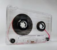 C-36 Clear with red leaders Shell China Type I Audio cassette C-36 Clear with red leaders Shell China Type I Audio cassette
