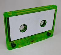C-43 Florescent Green White Label China Type I Audio cassette C-43 Florescent Green White Label China Type I Audio cassette