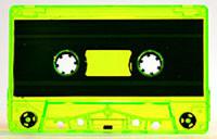 C-62 Fluorescent Green Tinted Hifi Ferro Type 1 Audio Cassette   C-62 Fluorescent Green Tinted Hifi Ferro Type 1 Audio Cassette