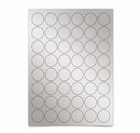 Silver Foil Round Hype Sticker