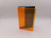 HALLOWEEN Florescent Orange / Black Cassette Cases, Square Corners