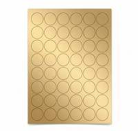 Gold Foil Round Hype Sticker