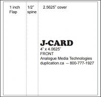 Printed J-Cards, Colour Both Sides, From 25 Pieces Printed J-Cards, Colour Both Sides, From 25 Pieces