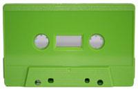 C-40 Lime Green Hifi Ferro Type 1 Audio Cassette  C-40 Lime Green Hifi Ferro Type 1 Audio Cassette