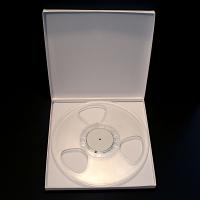 1/4" x 10.5" Transparent Empty NAB Plastic Reel w/Hinged box 1/4" x 10.5" Transparent Empty NAB Plastic Reel w/Hinged box