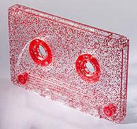 C-18 Red Glitter HiFi Ferro Type 1 Audio Cassette C-18 Red Glitter HiFi Ferro Type 1 Audio Cassette