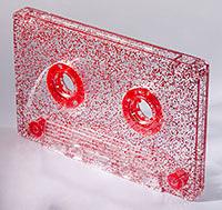 C-36 Red Glitter Hifi Ferro Type 1 Audio Cassette C-36 Red Glitter Hifi Ferro Type 1 Audio Cassette