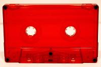 C-81 Red Transparent Hifi Ferro Type 1 audio cassette  C-81 Red Transparent Hifi Ferro Type 1 audio cassette