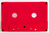 C-28 Red Windowless Hifi Ferro Type 1 Audio Cassette C-28 Red Windowless Hifi Ferro Type 1 Audio Cassette