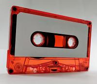 C-36 Red Tint Whit Label China Type I Audio cassette C-36 Red Tint Whit Label China Type I Audio cassette