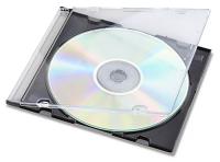 CD Slim CD Cases 5.2mm, black tray, Pro Grade