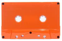C-71 Orange no window China Type I Audio cassette C-71 Orange no window China Type I Audio cassette