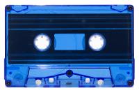 C-13 Scuffed Blue Tint China Type I Audio cassette