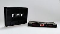 34 minute (17 per side) China Type I music grade audio tape in a Black with screws, Red Leader shell