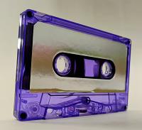 C-38 Translucent Purole Silver Label China Type I Audio cassette C-38 Translucent Purole Silver Label China Type I Audio cassette