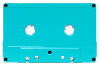 C-49 Turquoise, no window, Pantone 319C Hifi Ferro Type 1 audio Cassette   C-49 Turquoise, no window, Pantone 319C Hifi Ferro Type 1 audio Cassette