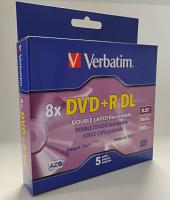 Verbatim 95311 DVD+R DL 8.5GB 2.4x 5PK