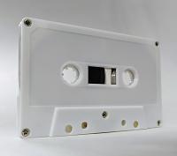 C-61 Discolored White with Silver screws China Type I Audio cassette C-61 Discolored White with Silver screws China Type I Audio cassette