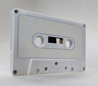 C-68 White shell white labels China Type I Audio cassette C-68 White shell white labels China Type I Audio cassette